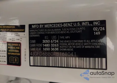 2024 Mercedes-Benz Amg Gle 53 Coupe 4Matic+ from USA, damaged, VIN 4JGFD6BB0RB168041
